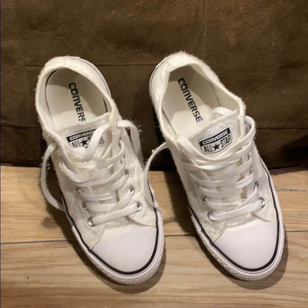 White Textile Converse All Star
